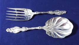 Vintage Sterling Silver Two Piece Serving Set Fork and Spoon 9 Inches 26... - £741.99 GBP