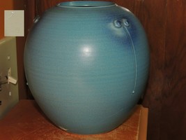 Vase/ Jar 6.5&quot; Blue glaze tea dust/ teadust Antique 19th/ 20th Jun/ Song... - $59.98 CAD