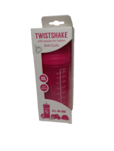 NEW Twistshake Baby Feeding Bottle, Pin Anti-Colic BPA Free 8 oz All-In-One 2+M - £9.68 GBP