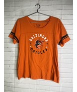 MLB Baltimore Orioles Logo by Campus Lifestyle Orange Top T-Shirt Womens... - £15.51 GBP