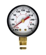 Compressor Gauge, 0-300 PSI, 1/4-In. MNPT Lower Mount - $28.13 CAD