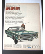 Vintage Ford Color Advertisement - 1967 Ford Color Advertisement - $245.46 MXN