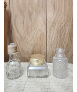 Lot of 3 Vintage Clear Glass Decanters Bottles Different Shapes And Marks - $28.52 CAD