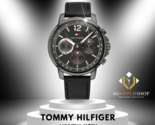 Tommy Hilfiger Montre à quartz pour homme avec bracelet en cuir noir et... - $120.20