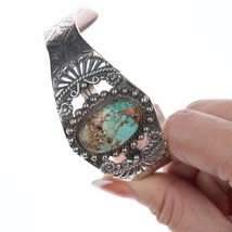 7&quot; c1950 Maisels Trading Post Sterling and Turquoise bracelet - £336.32 GBP