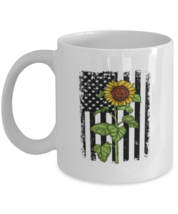 Coffee Mug Funny Firefighter Sunflower Fireman  - £11.95 GBP