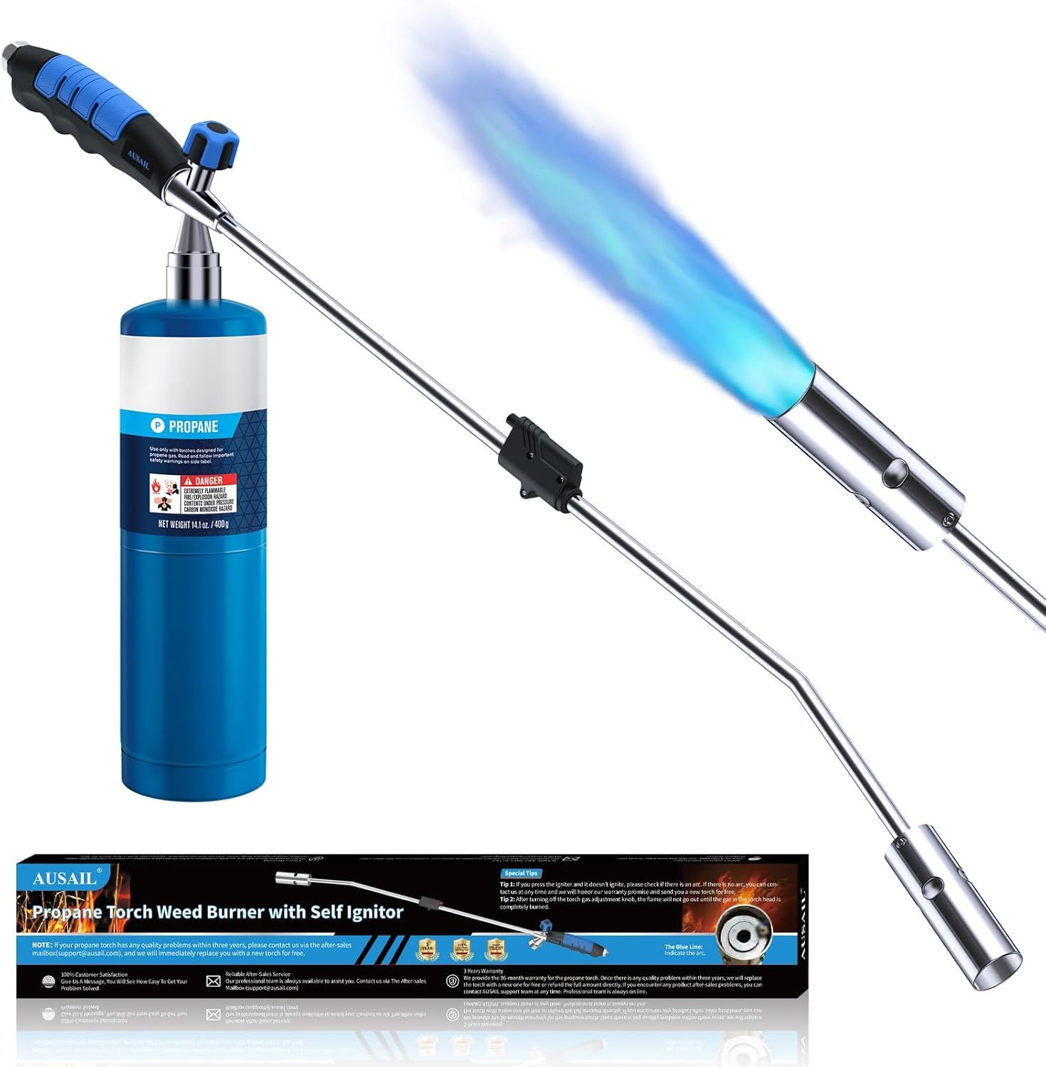 Weed Torch Propane Burner,120,000 Btu Blow Torch Weed, Fuel Not Included - $41.95