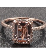 New Look Sexy Valentine Chocolate Diamond Engagement Rings 18K Rose Gold... - $54.84 CAD