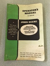 John Deere th326 harrow tw324 weed destroyer operators manual OM-F2-349 tractor - £10.61 GBP