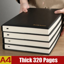 Thick PU Leather Business Journal A5/B5/A4 Notebook Lined Paper Writing Diary  - £22.17 GBP+