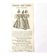 National Cloak Co Gowns Coats 1897 Advertisement Victorian Fashion ADBN1A3 - €17,14 EUR