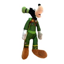Disney Jr Goofy Roadster Racer Plush Stuffed Doll Toy Dog 11 in tall Green Outfi - £9.29 GBP