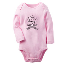 It&#39;s Always A Good Day With Grandma Funny Baby Bodysuits Newborn Infant Rompers - £8.59 GBP