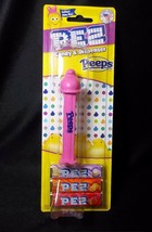 Peeps Easter PEZ Dispenser and candy Pink chick NEW 2022 - £5.55 GBP