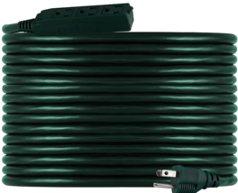 50 Ft Outdoor Extension Cord, 3 Outlet Power Cord, Green SPS1037GG/27 - £23.25 GBP