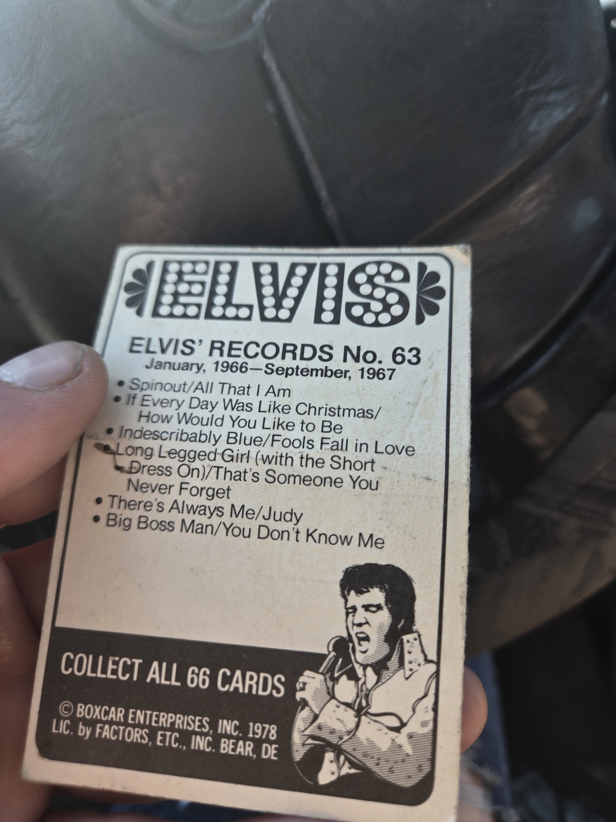 Elvis Presley Trading Card No. 63 - $5.00