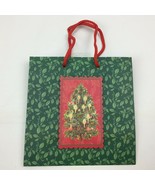 Set of 7 American Greetings Green Holly Christmas Tree Present Gift Bag - £15.72 GBP