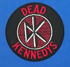 Dead Kennedys Round  Logo  Iron On Sew On Embroidered Patch 3&quot;x 3&quot; - £5.38 GBP