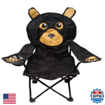 Wilcor Kids Folding Camp Chair Cup Holder And Carry Bag - Black Bear - $55.36