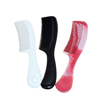 Vintage Unbreakable Black, White, and Red  70s 6&quot; Pocket Comb  - $21.92