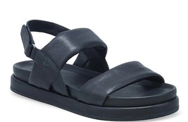 MIZ MOOZ WOMEN&#39;S ANKLE STRAP LEATHER  SANDALS  BLACK 37EU / 7US  # K-87 - $78.21