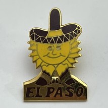 El Paso Texas Sunshine Cowboy Hat City State Souvenir Lapel Hat Pin Pinback - £7.80 GBP