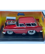 Muscle Machines 1955 Chevy Nomad &quot;Too Cool&quot; 1:18 Diecast Model Car - Red... - $1,088.76 MXN