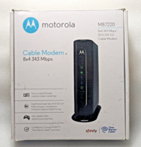 Motorola MB7220 Black DOCSIS 3.0 Channel 343 Mbps Flexible 8x4 Cable Modem w/Box - $26.99