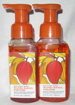 Bath &amp; Body Works Gentle Foaming Hand Soap Lot Set Of 2 Mango Papaya Paradise - £19.94 GBP