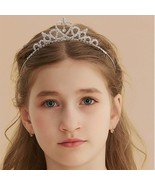 Kids Rhinestone Tiara Crown Princess Headband For Girls Birthday Accessories - £6.87 GBP