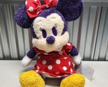 Disney Parks Exclusive 14&quot; Core Furry Minnie Mouse Weighted Plush New Wi... - £31.30 GBP