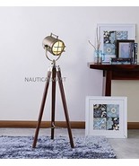 Beautiful Floor Standing SHEESHAM Wood and Brown Finish Tripod Floor LAMP - $2,596.80 MXN