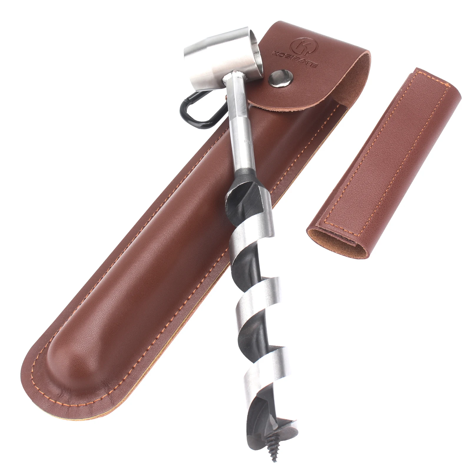 WESSLECO Multifunctional Survival Settlers Tool Bushcraft Hand Auger Wrench  Dri - £70.27 GBP