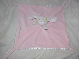 Carters Pink Little Dreamer Bunny Plush Blanket Lovey Satin Floral Pink - £63.22 GBP