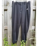 adidas Mens Climalite Baseball Pants Large Training Black Athletic Incit... - £26.13 GBP