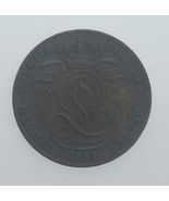 Moneda De 5 Céntimos De Cobre De Bélgica 1857 En Condición XF KM #5.1 - $186.04