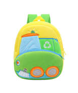 Anykidz 3D Green Sanitation Vehicle Kids School Backpack Cute Cartoon An... - £33.10 GBP