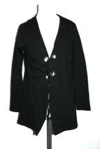 Ariella Black Jacket Blazer Long Sleeve Crossover Tie Front Size Medium M - £17.69 GBP