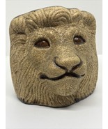Vintage Haeger Lion Planter Ceramic Plant Figurine Sandstone 6” Tall USA - £25.72 GBP