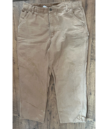 Carhartt B11 BRN 40x32 Brown Dungaree Fit Pants Mens Workwear Distressed... - $486.60 MXN