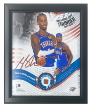 Shai Gilgeous-Alexander Framed 15&quot; x 17&quot; Game Used Basketball Collage LE... - £212.22 GBP