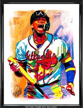 Ronald Acuna Jr Atlanta Braves Baseball Sports Poster Print Wall Art 18x24 - £21.55 GBP