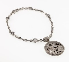 John Hardy Sterling Silver Bali Palu Pendant w/ Original 18&quot; Chain Gorgeous - £1,187.09 GBP
