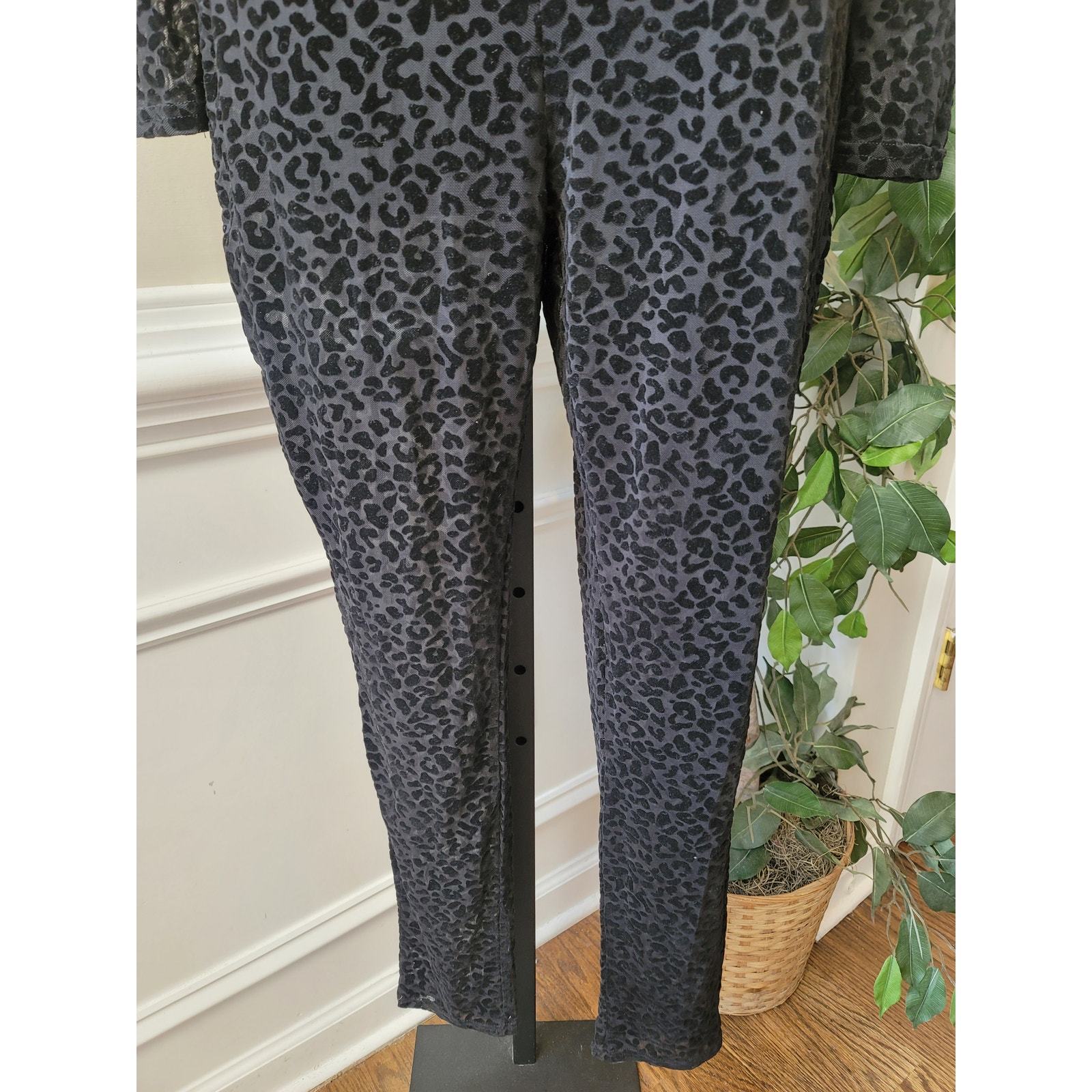 Lane Bryant Jumpsuit Women Size S Brown Metallic Wide Leg Long Sleeve Belted Item image 7