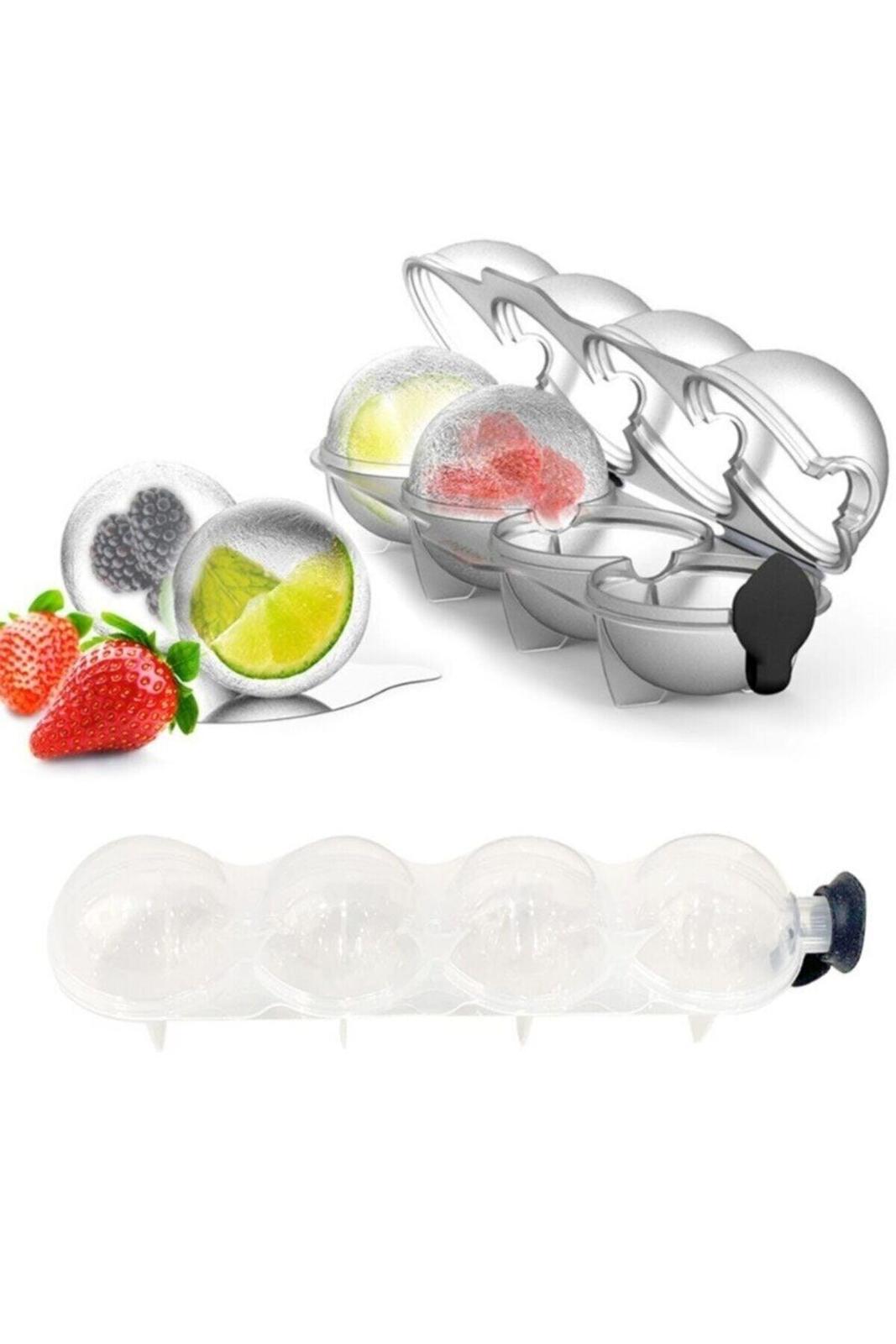 Arispa 4 Pcs Sphere Ice Ball Mold - Round Beverage Ice Ball Freezer Ice ... - $3.52