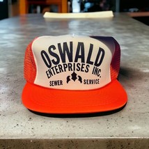 VTG Trucker Style Mesh Snapback Hat Made in China Oswald Enterprises Inc... - £10.83 GBP