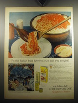 1957 Chef Boy-ar-dee Spaghetti Dinner Ad - Fix this Italian feast - £14.78 GBP