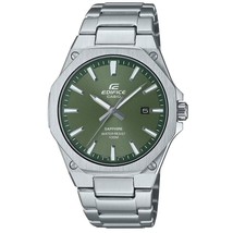 Casio Edifice EFR-S108D-3AV Acciaio Quadrante Verde Vetro Zaffiro WR100M Nuovo - £86.00 GBP