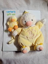 Carters Thank Heaven For Little Babies Baby Duck Rattle Plush 9&quot; Pacifier NEW - £54.91 GBP