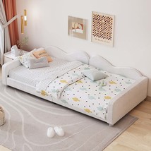Twin Sherpa Upholstered Daybed Sofabed with Cloud Backrest - No Box Spring - $4,770.82 MXN